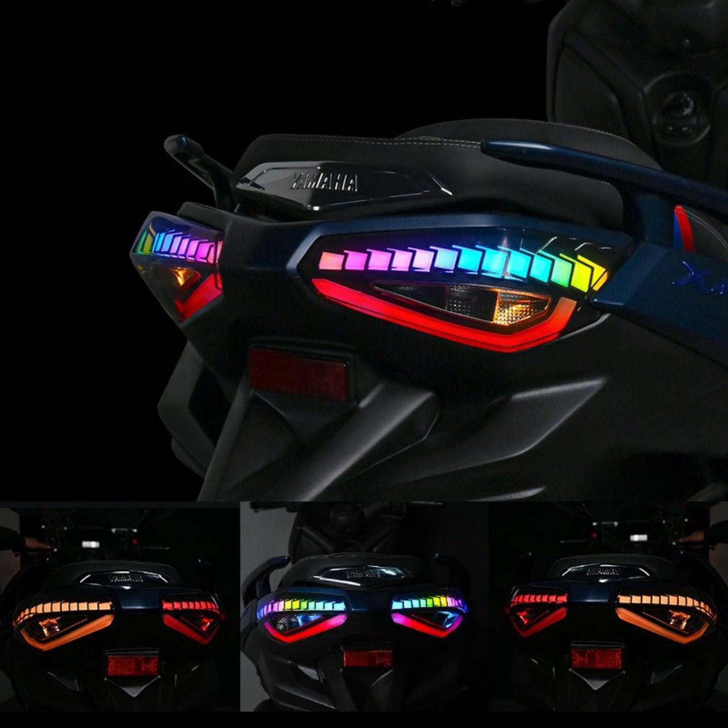 Yamaha XMAX 300 RGB LED Stop 2024-2025 Uyumlu Animasyonlu Çok Modlu Selamlamalı Arka Far