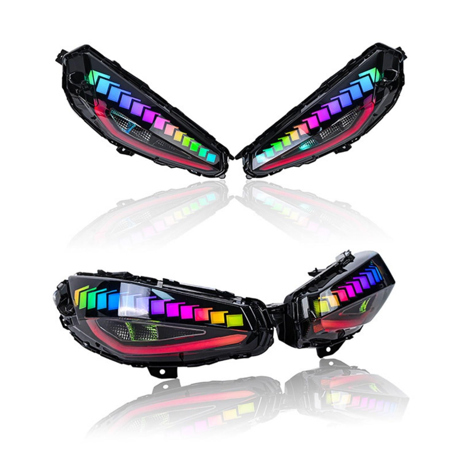 Yamaha XMAX 300 RGB LED Stop 2024-2025 Uyumlu Animasyonlu Çok Modlu Selamlamalı Arka Far
