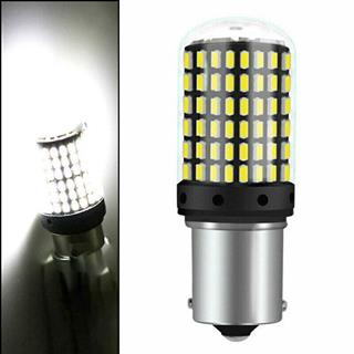  Oto Led Sinyal ve Geri Vites Ampulü BEYAZ Ultra Parlak 1156 TEK TIRNAK 144 Led Ürün BA15S 