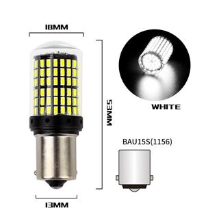  Oto Led Sinyal ve Geri Vites Ampulü BEYAZ Ultra Parlak 1156 TEK TIRNAK 144 Led Ürün BA15S 