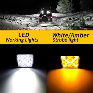 16 LED X ANGEL Çakarlı Off Road Kamyon İş Makinesi Çalışma Lambası 1 Adet
