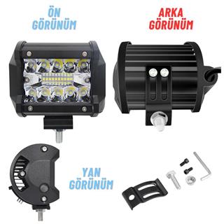 20 Led Çalışma Lambası 60 W Ultra Parlak Off Road Motosiklet Kamyon Sis Farı 12-24 V