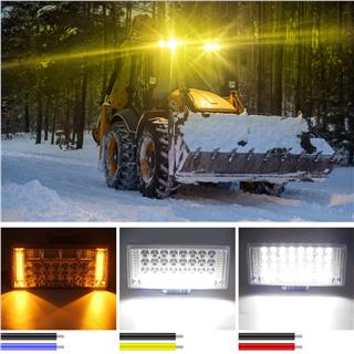 204 W Off Road Çalışma Lambası Sarı Çakar Ve Sinyal Mod Ultra Parlak 12-24V Led Oto Aydınlatma Işığı