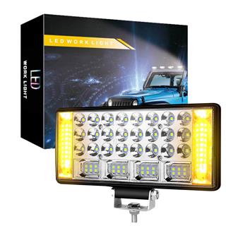 204 W Off Road Çalışma Lambası Sarı Çakar Ve Sinyal Mod Ultra Parlak 12-24V Led Oto Aydınlatma Işığı