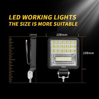 4 ADET Kamyon İş Makinesı Traktör Ve Arazi Aracı 42 Led 4 İnç Aydınlatma Ve Çalışma Sis Lambası