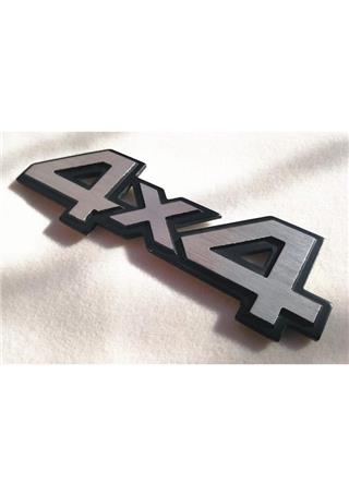 4X4 New-Tech Sticker Aluminyum Arma Gümüş 14X4,5 Cm
