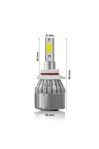 9006 Led Xenon Far Ampulü Beyaz Renk Zenon Led Far