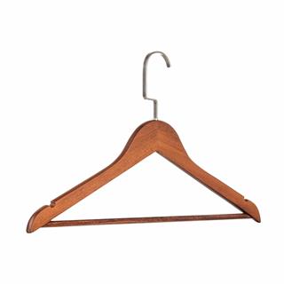 Ahşap Elbise Kıyafet Askısı 1.Kalite Ahşap Ceviz Renk Ahşap Askı 10 ADET