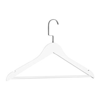 Ahşap Elbise Kıyafet Askısı 1.Kalite Ahşap Beyaz Renk Ahşap Askı 100 ADET