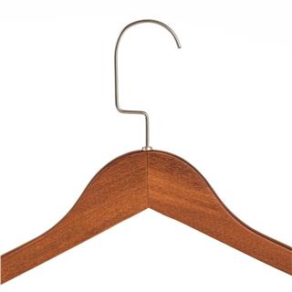 Ahşap Elbise Kıyafet Askısı 1.Kalite Ahşap Ceviz Renk Ahşap Askı 10 ADET