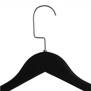 Ahşap Elbise Kıyafet Askısı 1.Kalite Ahşap Siyah Renk Ahşap Askı 50 ADET