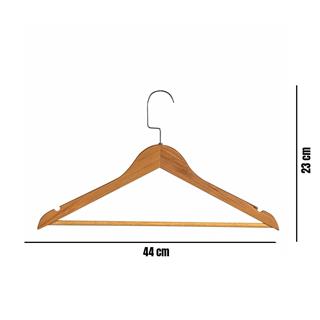 Ahşap Elbise Kıyafet Askısı 1.Kalite Ahşap Vernikli Ahşap Askı 10 ADET