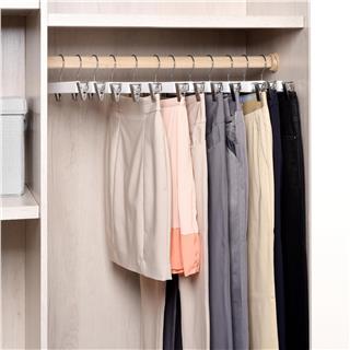 Ahşap Etek Pantolon Askısı Mandallı Lüks Elbise Askılık Vernikli Renk 10/50/100 Adet