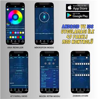 Ambiyans Rgb LED Lamba Altıgen 6 Parça Petek Dizayn Sese Duyarlı Oyun Masa ve Duvar Led Aydınlatma