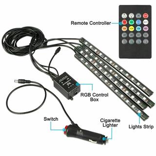 Araç İçi Ayak Altı 12 Led Müziğe Duyarlı Oto Animasyon Led Lambası