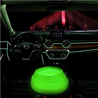 Araç İçi Neon Ledi Torpido İp Led 5 Metre YEŞİL
