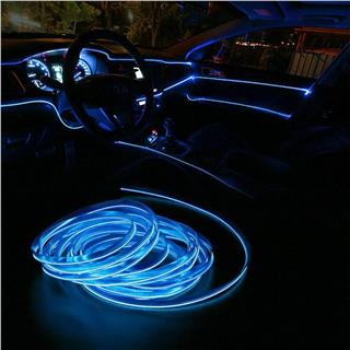 Araç İçi Neon Ledi Torpido İp Led 5 Metre MAVİ