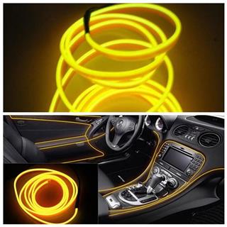 Araç İçi Neon Ledi Torpido İp Led 5 Metre SARI
