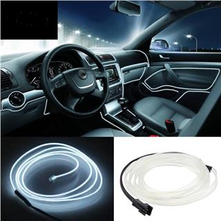 Araç İçi Neon Ledi Torpido İp Led 5 Metre BEYAZ