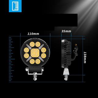 Arazi Aracı Tepe ve Tampon Çalışma Lambası ve Sis Farı  4 inç 12-24V Gündüz Led DRL Sarı    