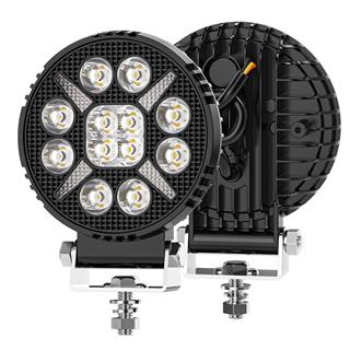 Arazi Aracı Tepe ve Tampon Çalışma Lambası ve Sis Farı  4 inç 12-24V Gündüz Led DRL Sarı    