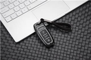 Audi A4 A5 A6 A6l Q5 S5 S7 Uyumlu Karbon Metal Smart Anahtar Kılıfı
