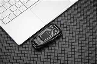 Audi Uyumlu Karbon Metal Anahtar Kılıfı