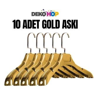 Bayan Ceket Gömlek Askısı GOLD Renk 10 ADET 38 Cm Genişlik