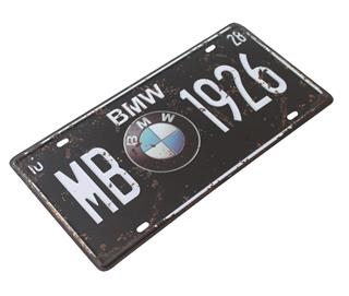 BMW 1926 Classic Dekorasyon Duvar Süsü Metal Retro Tabela 15X30