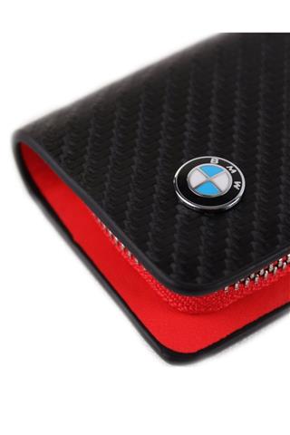 Bmw Uyumlu Karbon Desen Deri Cüzdan Anahtarlık