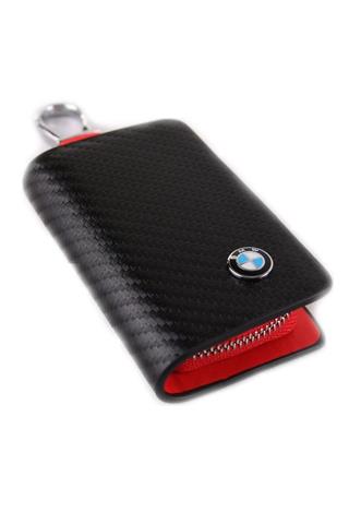 Bmw Uyumlu Karbon Desen Deri Cüzdan Anahtarlık