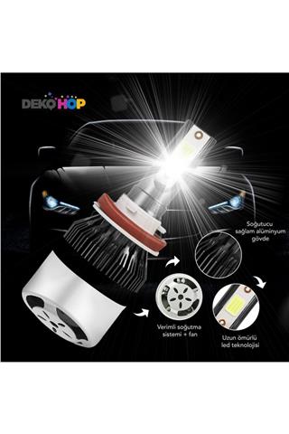 C9 Led Xenon BEYAZ Zenon Far Ampulü H4