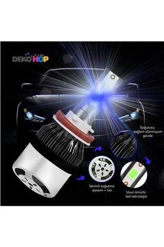 C9 Led Xenon BUZ MAVİ Zenon Far Ampulü H27