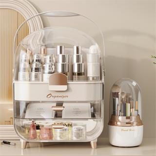 Çekmeceli Kozmetik Organizer Makyaj Kutusu Fırça Takı Ve Aksesuar Düzenleyici
