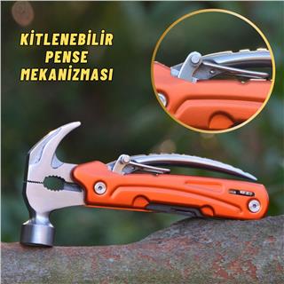 Çok Fonksiyonlu Outdoor Kamp Ekipmanı Çekiç Pense Piknik Ve Doğa Taşınabilir Alet Seti