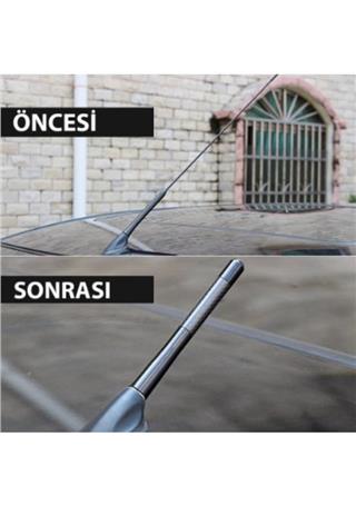 Dekohop Araç Anten Çubuğu Karbon Desen Sportif Görünüm Renk Seçnekli-Gri