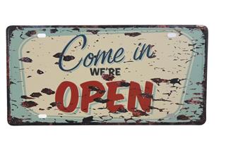 Dekorasyon Metal Tabela Retro Tasarım Dekor Duvar Süsü 15X30 Cm