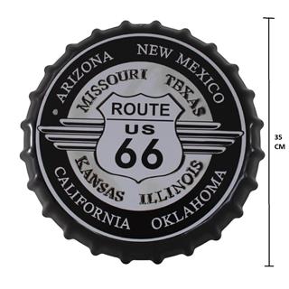 Dekorasyon Metal Tabela Route 66 Duvar Süsü Retro Tabela