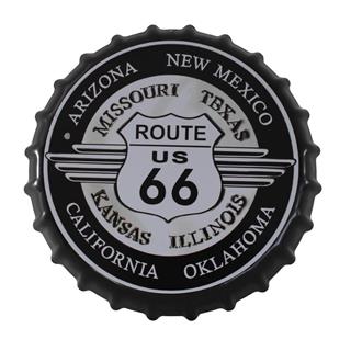 Dekorasyon Metal Tabela Route 66 Duvar Süsü Retro Tabela