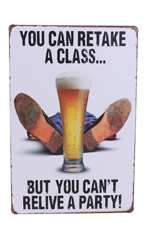 Dekoratif Retro Dekor Duvar Süsü Parti Metal Tabela 30X20 Cm