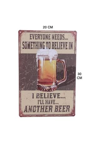 Dekoratif Retro Dekor Duvar Süsü Sosyal Metal Tabela 30X20 Cm