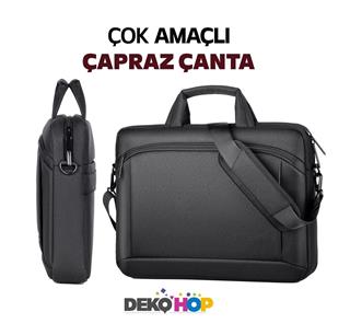 Dizüstü Bilgisayar Laptop Notebook Ve Evrak Taşıma Çantası 15-15,6 inç Uyumlu SİYAH