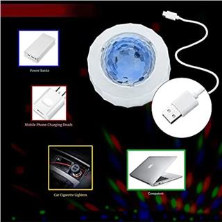 Dj Lambası Magnet Yapışkanlı Led Küre Disko Topu Parti Gece Lambası Usb Şarjlı