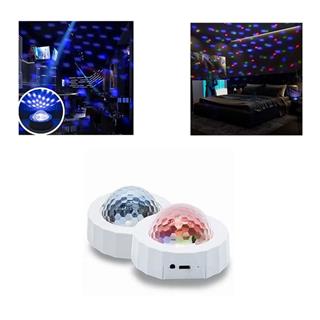 Dj Lambası Magnet Yapışkanlı Led Küre Disko Topu Parti Gece Lambası Usb Şarjlı