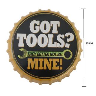 Duvar Dekorasyon Retro Metal Tabela GOT TOOLS?