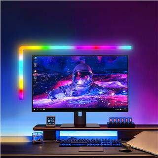Duvar Led Bar Tv Oyun Gece Ambiyans Bluetooth Bağlantılı Sese Duyarlı RGB Ortam Led Aydınlatma