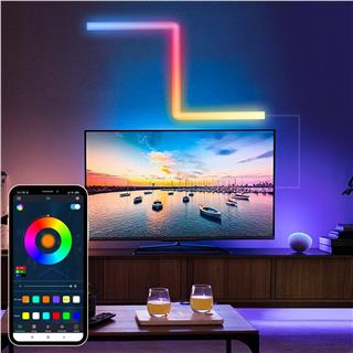 Duvar Led Bar Tv Oyun Gece Ambiyans Bluetooth Bağlantılı Sese Duyarlı RGB Ortam Led Aydınlatma
