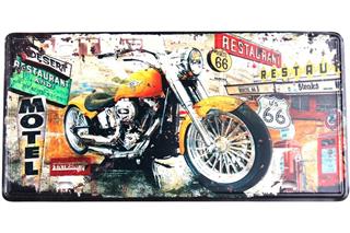 Duvar Süsü Dekor Retro Metal Tabela U.S 66 30x15 CM