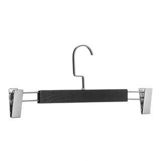 Elbise Pantolon Etek Askısı Ahşap Mandallı Askılık 1. Sınıf Kalite Ahşap Askı SİYAH 10 ADET