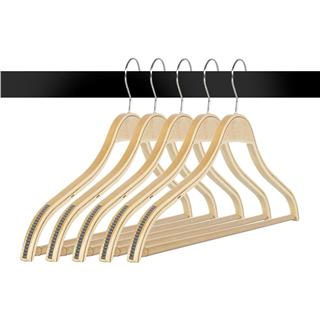 Erkek Ahşap Askı  Gömlek Pantolon Tişört Askısı Natural Renk 10 ADET